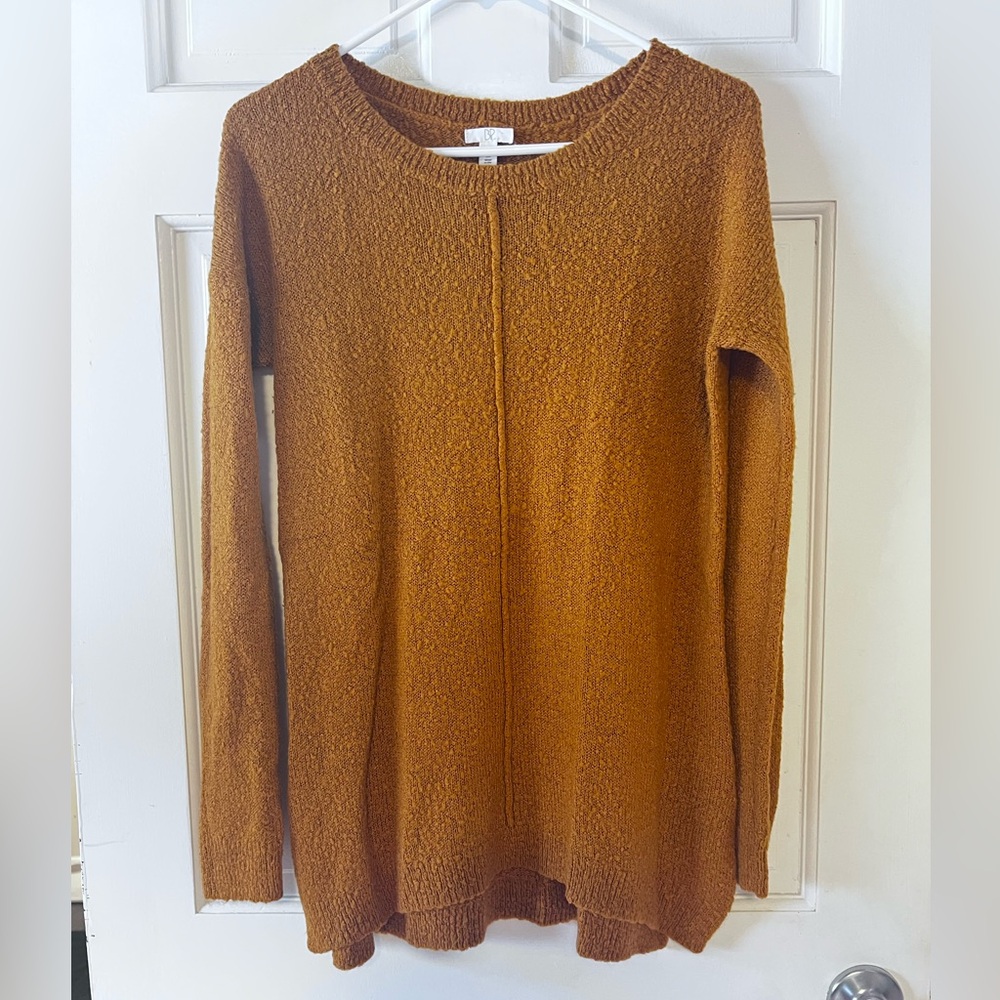 BP burnt orange sweater